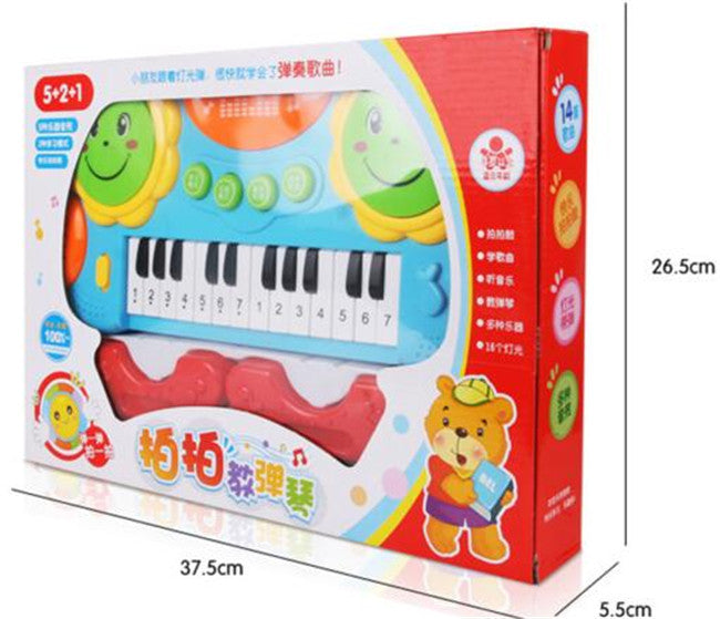 Actionbabei New 10 Scales Boy girl Hand Knock Piano Children's electronic piano Baby early education piano music 0-1-3 years toy