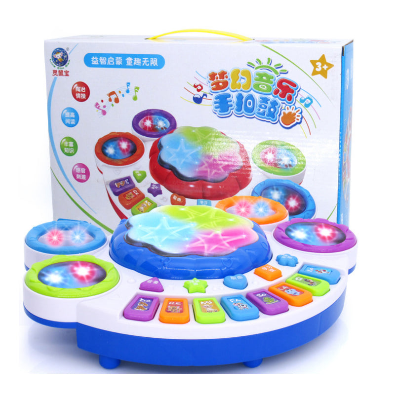 Baby Electric Hand Beat Drums Children 's Music Pat Drum Electronic Piano Baby Toys Dream Music Light Drums Smart Toys