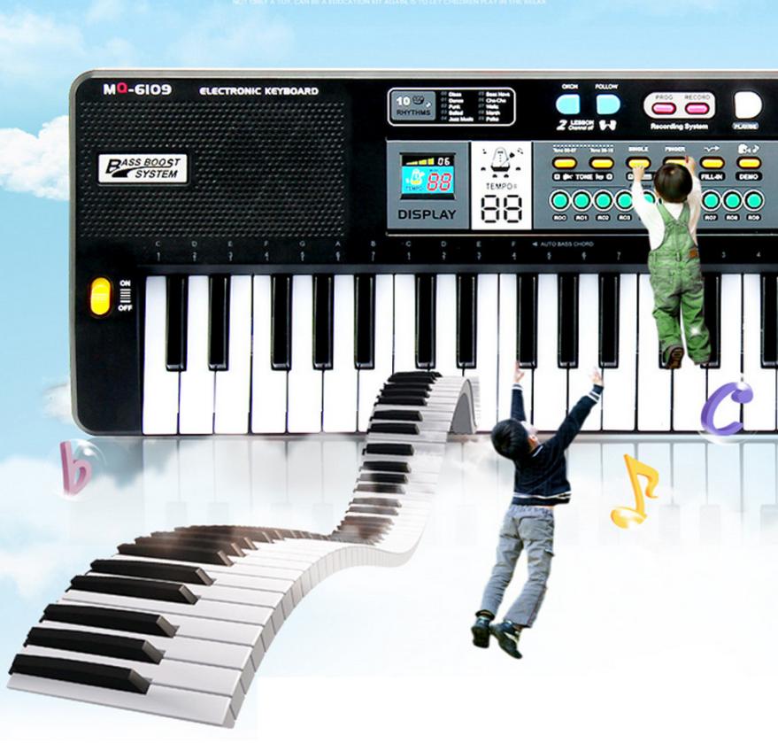 New 61 Keys Digital Music Electronic Keyboard Key Board Gift Electric Piano Gift Music Instrument toys for children