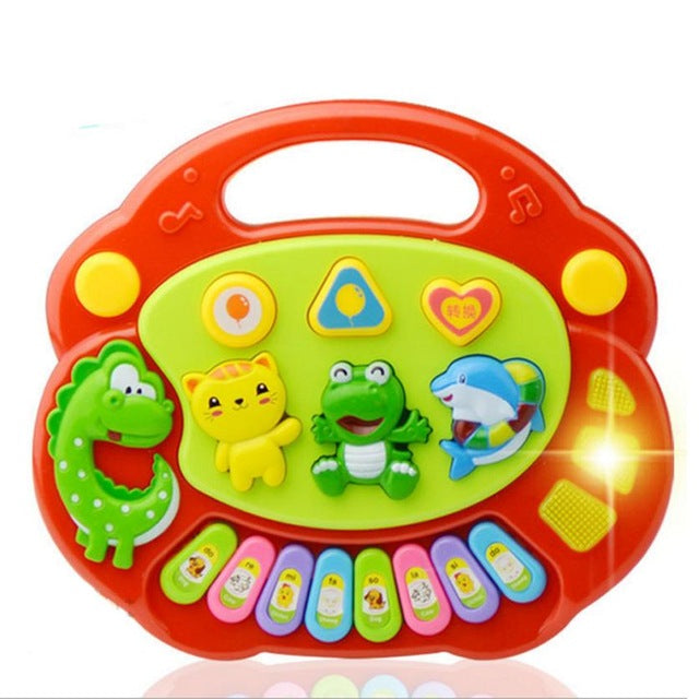 New Useful Popular Baby Kid Animal Farm Piano Music Toy Developmental Red Nov 14