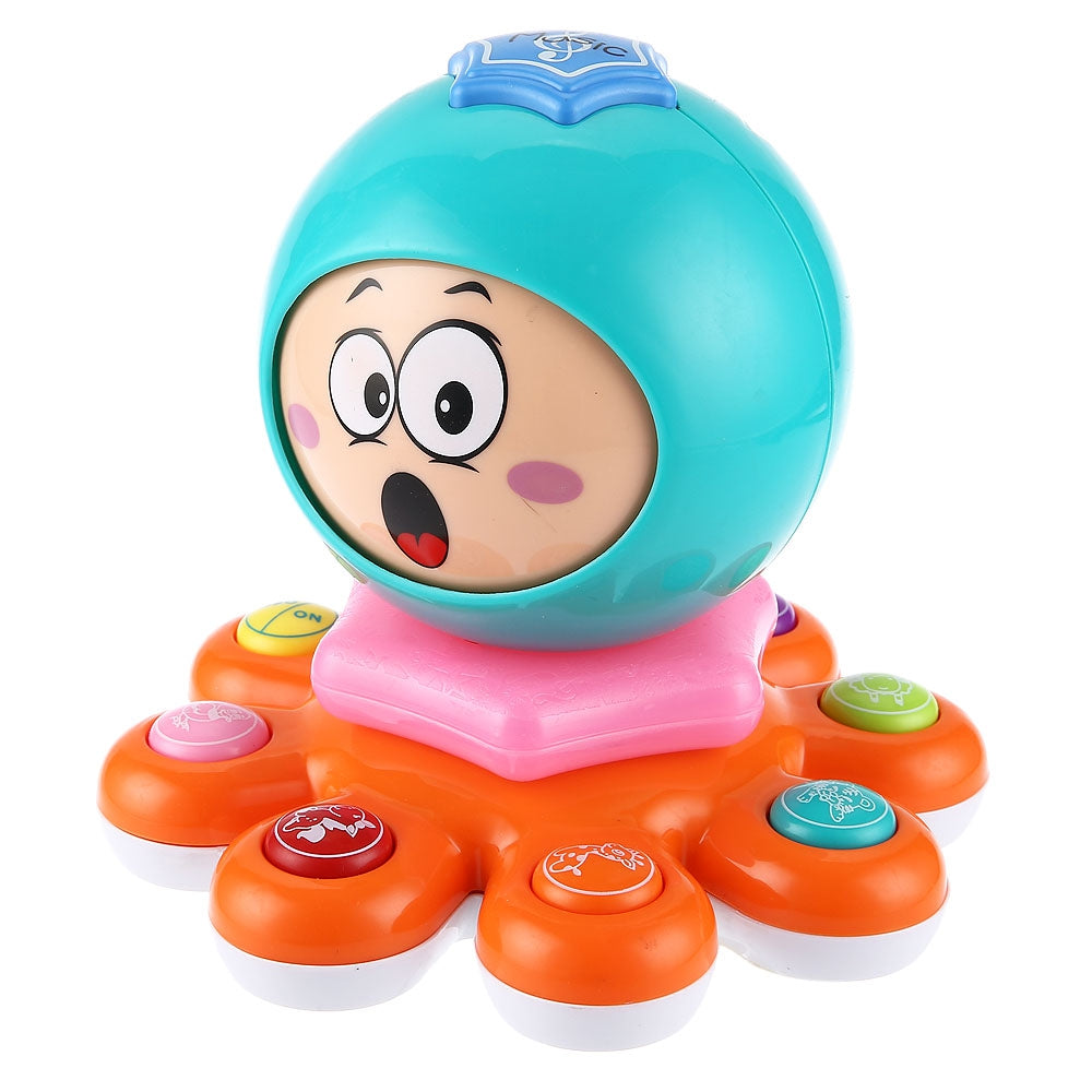 Simulated Octopus Animal Face Off Musical Piano Electric Kids Intelligent Toy Cultivate Intelligence and Improve Their Hearin