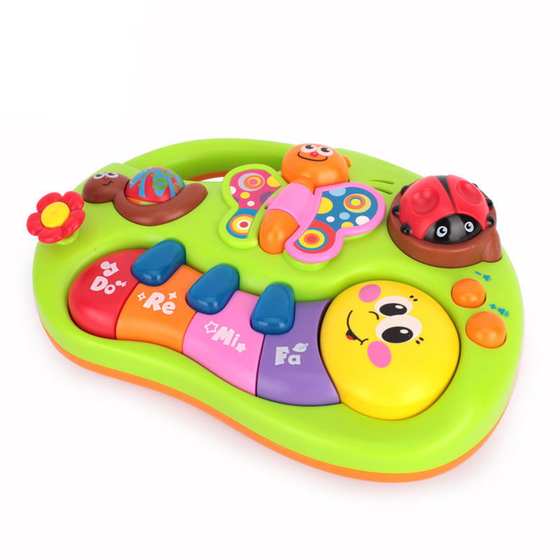 Funny Baby Musical Toys Baby Kids Popular Musical Instrument with Light/Sound insect Piano Developmental For Children Gift