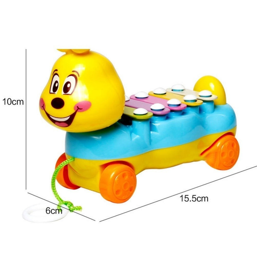 8 Scales Hand Knock Piano Musical Instrument Plastic Caterpillar Colorful Eight-Tone Early Education Development Toy Children 's