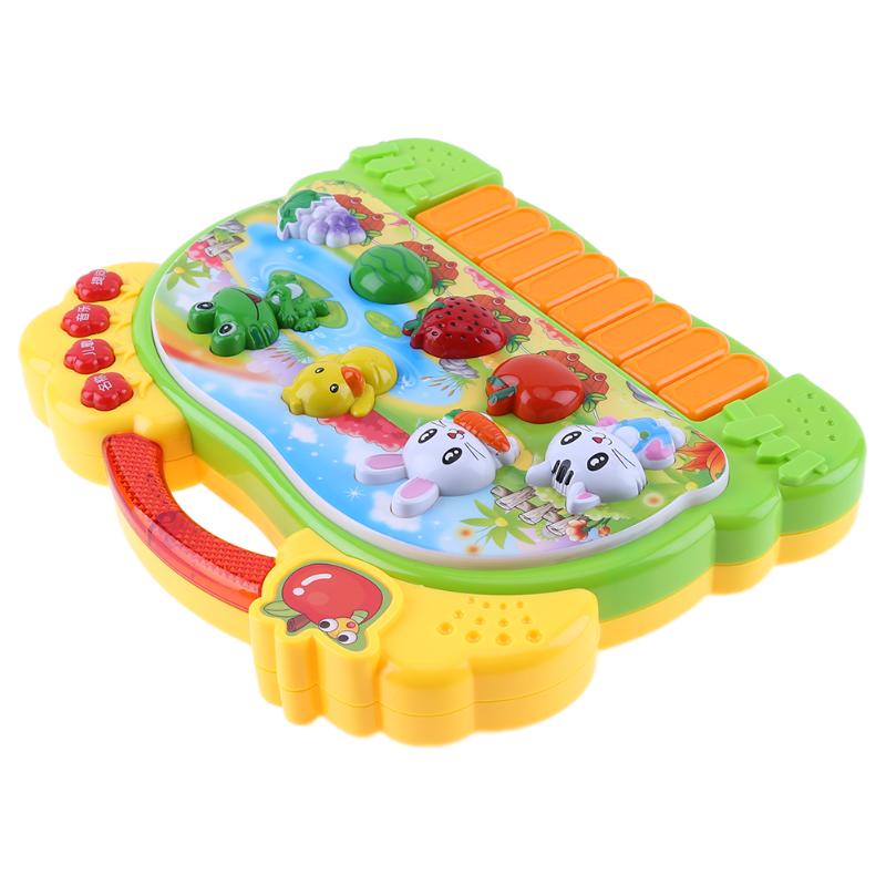 Baby Early Learning Music Cartoon Animal ToyToddler Baby Playing Musical Instrument Toy Plastic Electronic Piano Fresh Style Toy