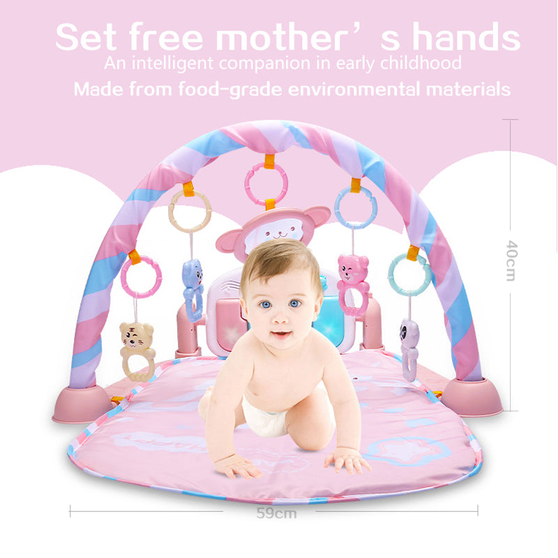 Multifunction Soft Baby Activity Piano Play Mat Music Bed Bell Pay Gym Toy Floor Crawl Blanket Carpet