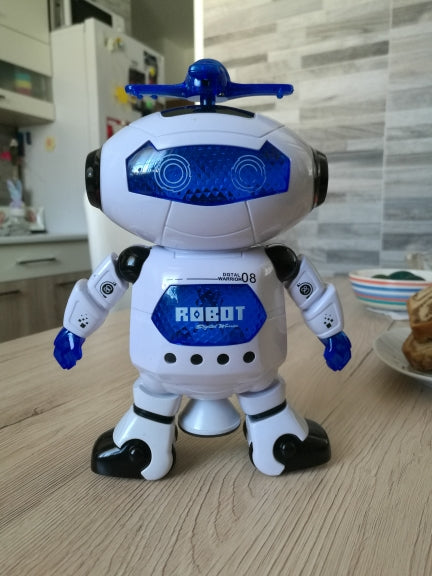 Space Dancing Humanoid Robot Toy With Light Children Pet Brinquedos Electronics Jouets Electronique for Boy Kid